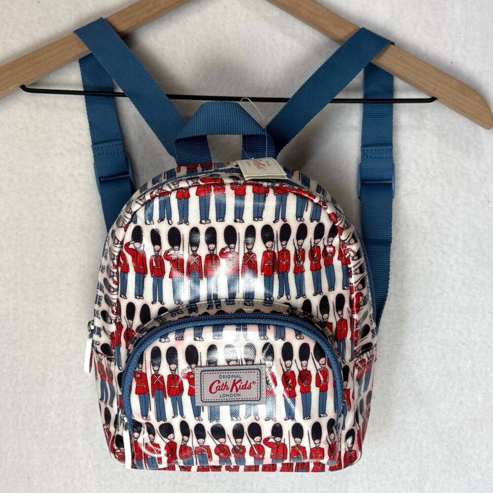 Cath Kidston Mini Vinyl Backpack London Royal Guard Soldiers Retro NWT